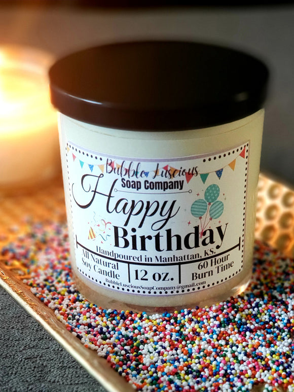 Happy Birthday Boutique Candle